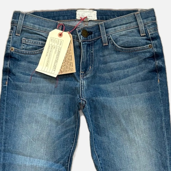 Current/Elliott The Stiletto Skinny Cropped Jean in Carnival NWT - Picture 4 of 14